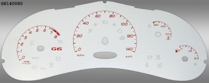 Picture of US Speedo Instrument Cluster Gauge Face Kit - G6140080