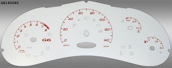Picture of US Speedo Instrument Cluster Gauge Face Kit - G6140080