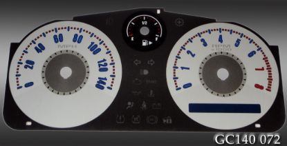Picture of US Speedo Instrument Cluster Gauge Face Kit - GC140072
