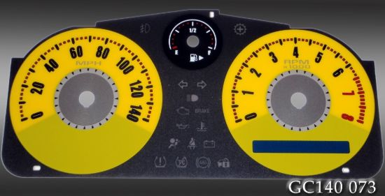 Picture of US Speedo Instrument Cluster Gauge Face Kit - GC140073