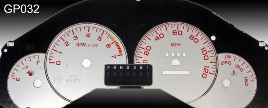 Picture of US Speedo Instrument Cluster Gauge Face Kit - GP032