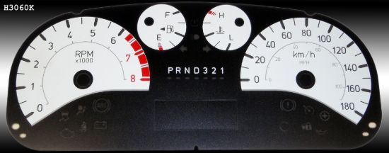 Picture of US Speedo Instrument Cluster Gauge Face Kit - H3060K