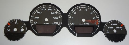 Picture of US Speedo Instrument Cluster Gauge Face Kit - MAG061