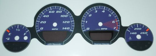 Picture of US Speedo Instrument Cluster Gauge Face Kit - MAG067