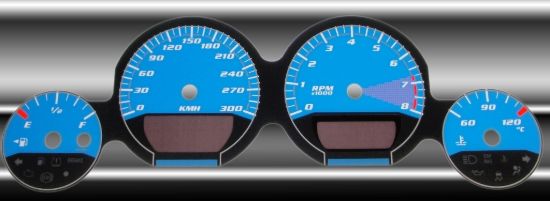 Picture of US Speedo Instrument Cluster Gauge Face Kit - MAG074