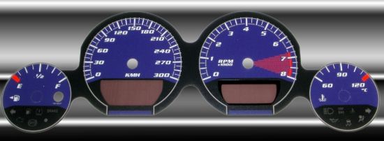 Picture of US Speedo Instrument Cluster Gauge Face Kit - MAG077K