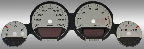 Picture of US Speedo Instrument Cluster Gauge Face Kit - MAG082