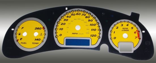 Picture of US Speedo Instrument Cluster Gauge Face Kit - MON053