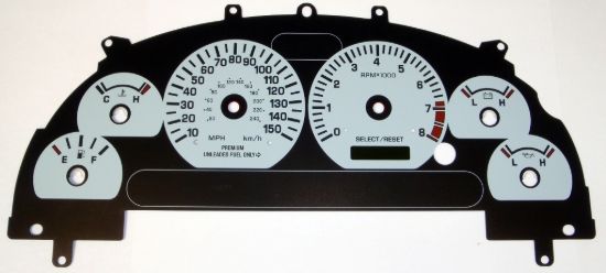 Picture of US Speedo Instrument Cluster Gauge Face Kit - MUS040