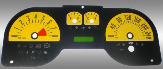 Picture of US Speedo Instrument Cluster Gauge Face Kit - MUS0843K