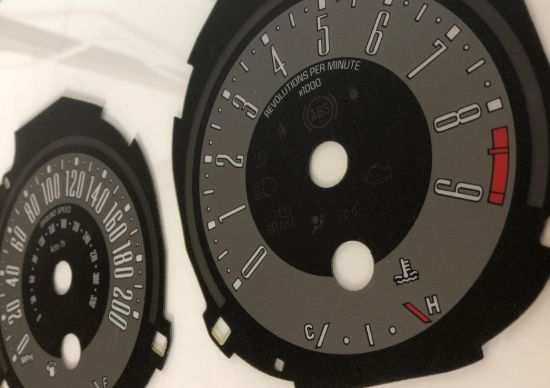 Picture of US Speedo Instrument Cluster Gauge Face Kit - MUS1710