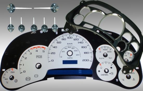 Picture of US Speedo Instrument Cluster Gauge Face Kit - PLK054DK2