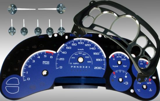 Picture of US Speedo Instrument Cluster Gauge Face Kit - PLK063K4
