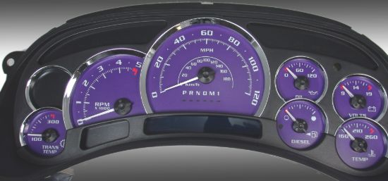 Picture of US Speedo Instrument Cluster Gauge Face Kit - PLK064D7