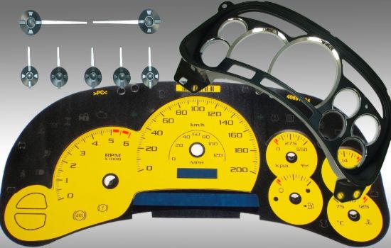 Picture of US Speedo Instrument Cluster Gauge Face Kit - PLT120053K3