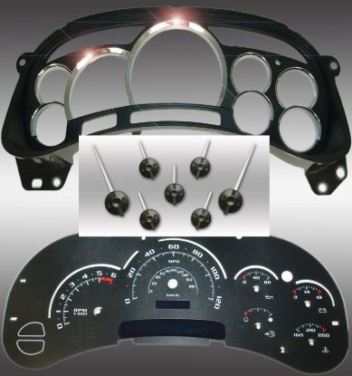 Picture of US Speedo Instrument Cluster Gauge Face Kit - PLT120053LED9