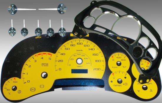 Picture of US Speedo Instrument Cluster Gauge Face Kit - PLT120054D3