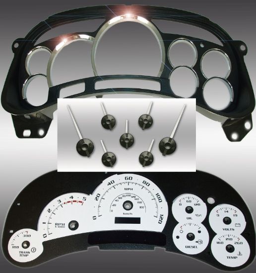Picture of US Speedo Instrument Cluster Gauge Face Kit - PLT120054DLED0