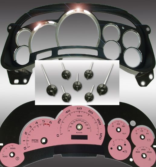 Picture of US Speedo Instrument Cluster Gauge Face Kit - PLT120054LED8