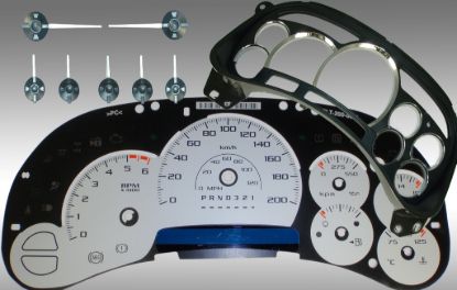 Picture of US Speedo Instrument Cluster Gauge Face Kit - PLT120063K2