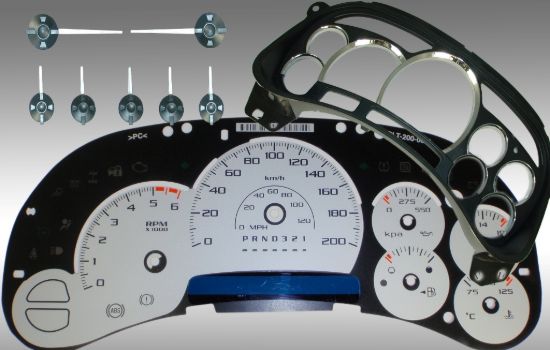 Picture of US Speedo Instrument Cluster Gauge Face Kit - PLT120063K2