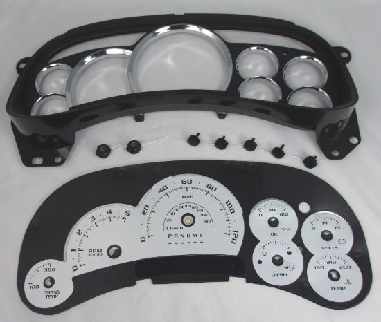 Picture of US Speedo Instrument Cluster Gauge Face Kit - PLT120064DLED2