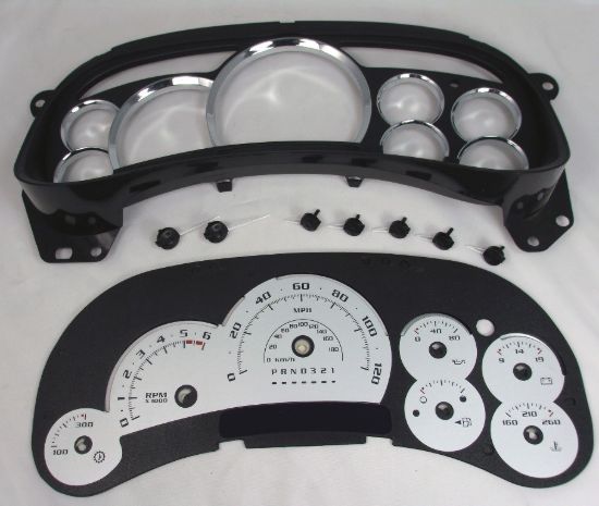 Picture of US Speedo Instrument Cluster Gauge Face Kit - PLT120064LED2