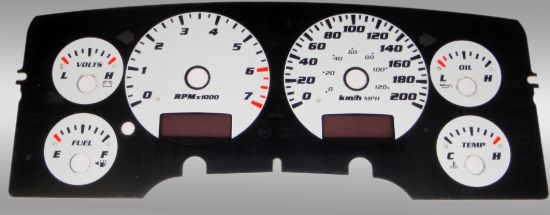 Picture of US Speedo Instrument Cluster Gauge Face Kit - RAM020K
