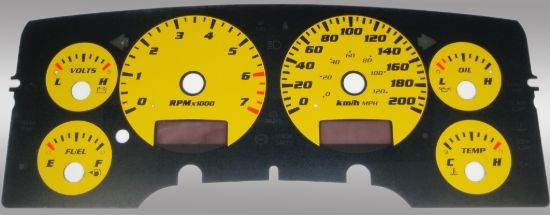 Picture of US Speedo Instrument Cluster Gauge Face Kit - RAM023K