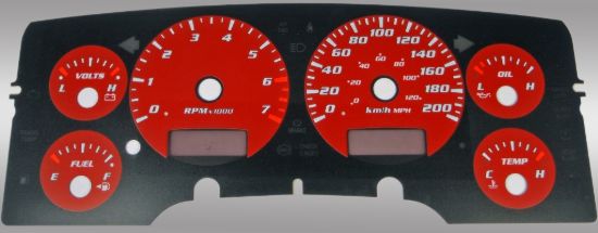 Picture of US Speedo Instrument Cluster Gauge Face Kit - RAM025K