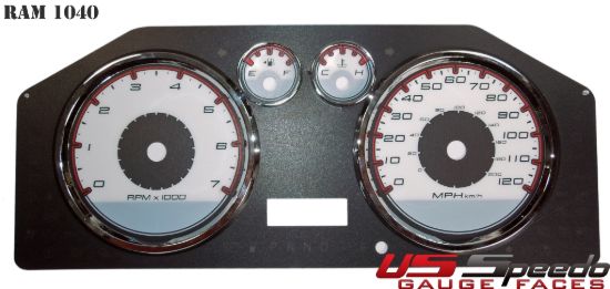 Picture of US Speedo Instrument Cluster Gauge Face Kit - RAM1040