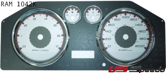 Picture of US Speedo Instrument Cluster Gauge Face Kit - RAM1042K