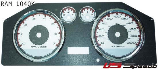 Picture of US Speedo Instrument Cluster Gauge Face Kit - RAM140K