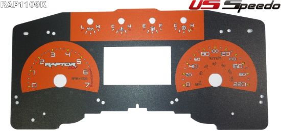 Picture of US Speedo Instrument Cluster Gauge Face Kit - RAP1109K