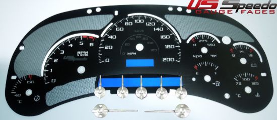 Picture of US Speedo Instrument Cluster Gauge Face Kit - SEGM02K