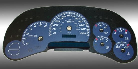 Picture of US Speedo Instrument Cluster Gauge Face Kit - SS1200534