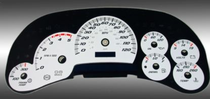 Picture of US Speedo Instrument Cluster Gauge Face Kit - SS120054D0