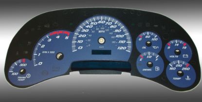 Picture of US Speedo Instrument Cluster Gauge Face Kit - SS120054D4