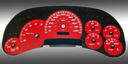 Picture of US Speedo Instrument Cluster Gauge Face Kit - SS120054D5