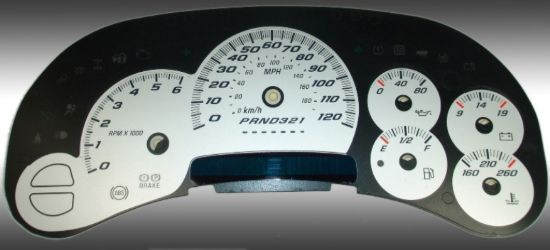 Picture of US Speedo Instrument Cluster Gauge Face Kit - SS1200632