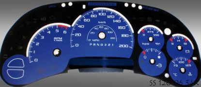 Picture of US Speedo Instrument Cluster Gauge Face Kit - SS1200634