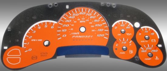 Picture of US Speedo Instrument Cluster Gauge Face Kit - SS1200639