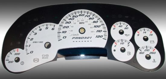 Picture of US Speedo Instrument Cluster Gauge Face Kit - SS1200640