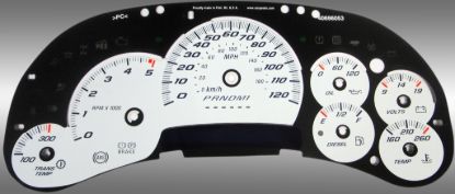 Picture of US Speedo Instrument Cluster Gauge Face Kit - SS120064D0