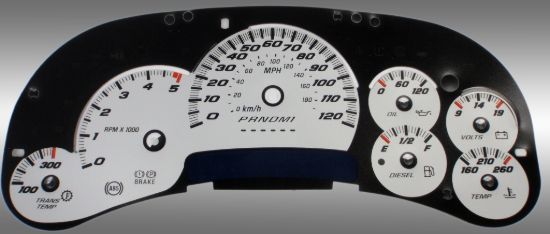 Picture of US Speedo Instrument Cluster Gauge Face Kit - SS120064D2