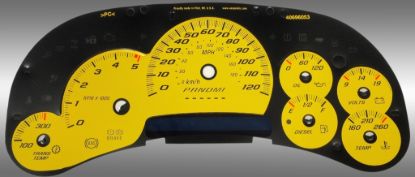 Picture of US Speedo Instrument Cluster Gauge Face Kit - SS120064D3