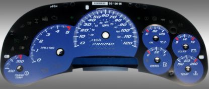 Picture of US Speedo Instrument Cluster Gauge Face Kit - SS120064D4