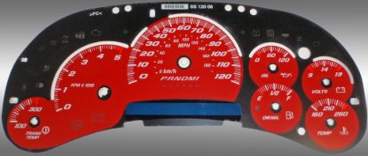 Picture of US Speedo Instrument Cluster Gauge Face Kit - SS120064D5