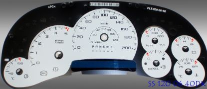 Picture of US Speedo Instrument Cluster Gauge Face Kit - SS120064DK0