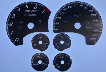 Picture of US Speedo Instrument Cluster Gauge Face Kit - SSC606W